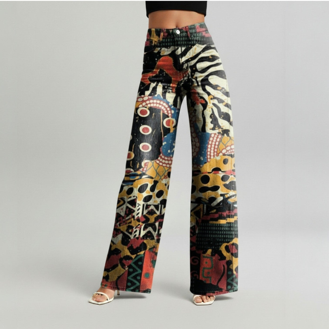 Mia - Vibrant Wide-Leg Pants