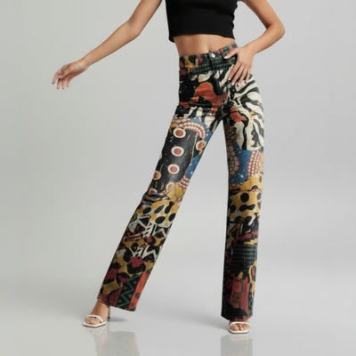 Mia - Vibrant Wide-Leg Pants