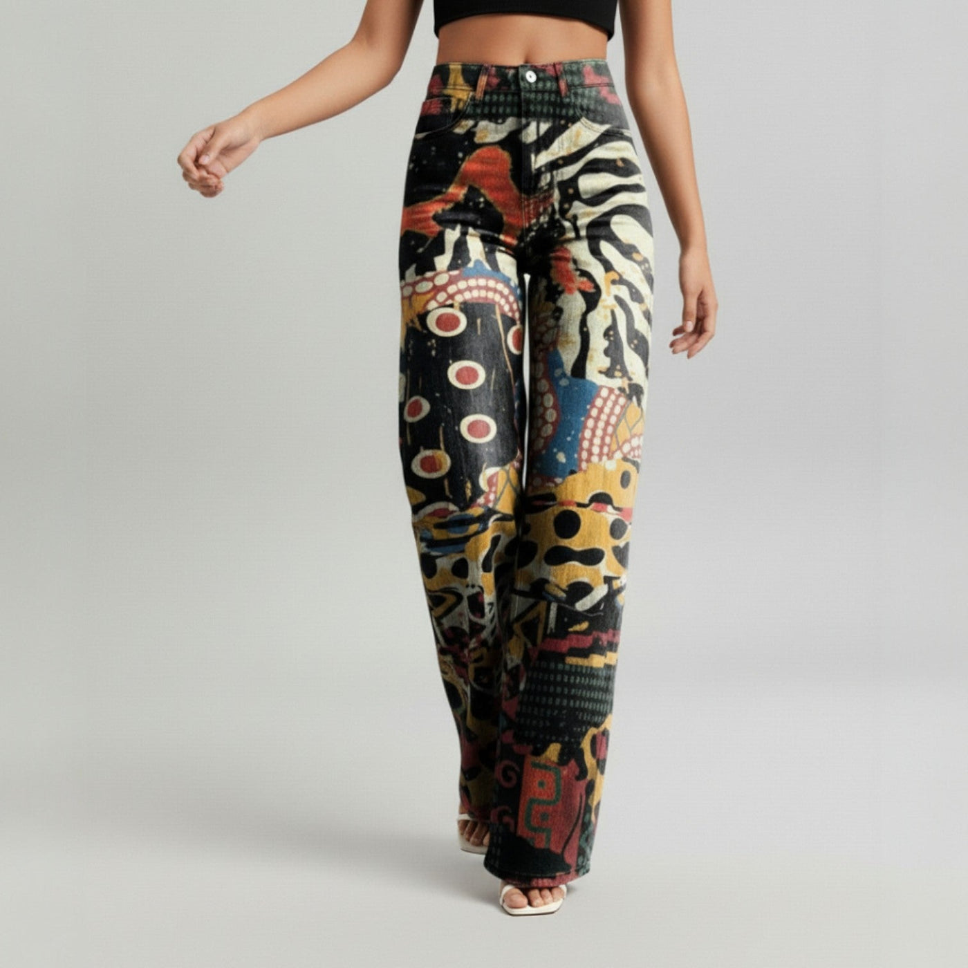 Mia - Vibrant Wide-Leg Pants