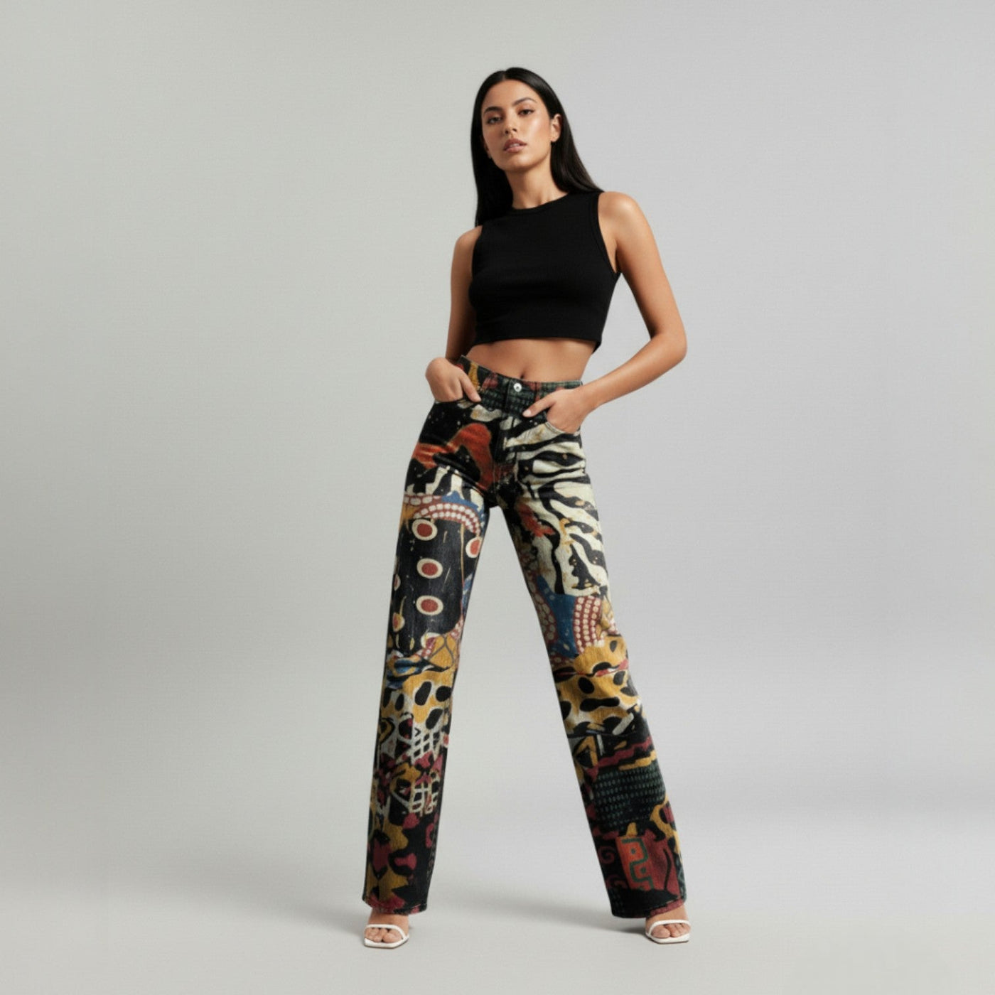 Mia - Vibrant Wide-Leg Pants