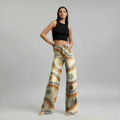 Lily - Striped Wide-Leg Pants