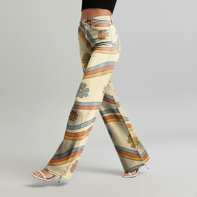 Lily - Striped Wide-Leg Pants