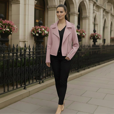 Dion - Suede Biker Jacket