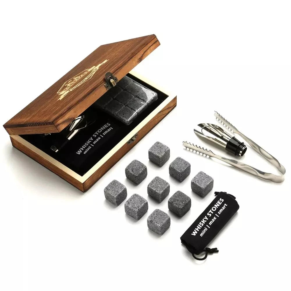 Whiskey Stones Gift Set - Best Drinking Gift