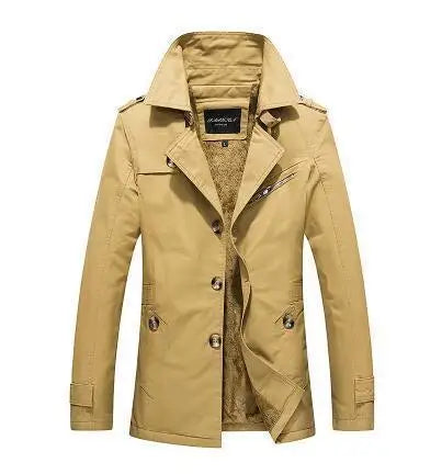 Paul - Vintage Warm Fleece Trench Coat