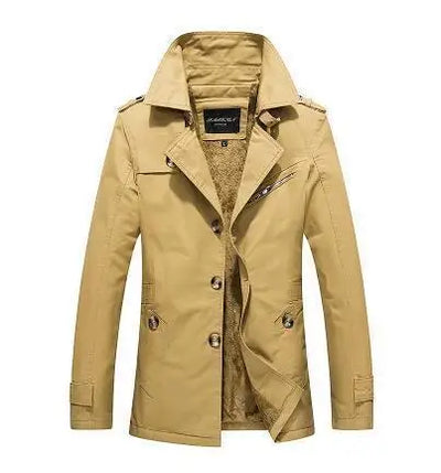 Paul - Vintage Warm Fleece Trench Coat