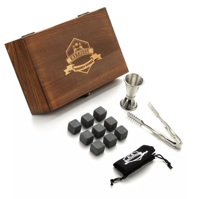 Whiskey Stones Gift Set - Best Drinking Gift