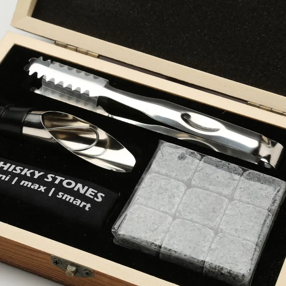Whiskey Stones Gift Set - Best Drinking Gift
