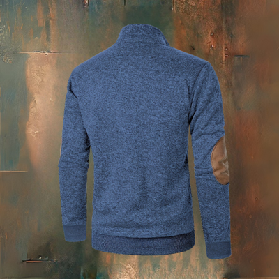 Henri - Warm fleece sweatshirt with button closure
