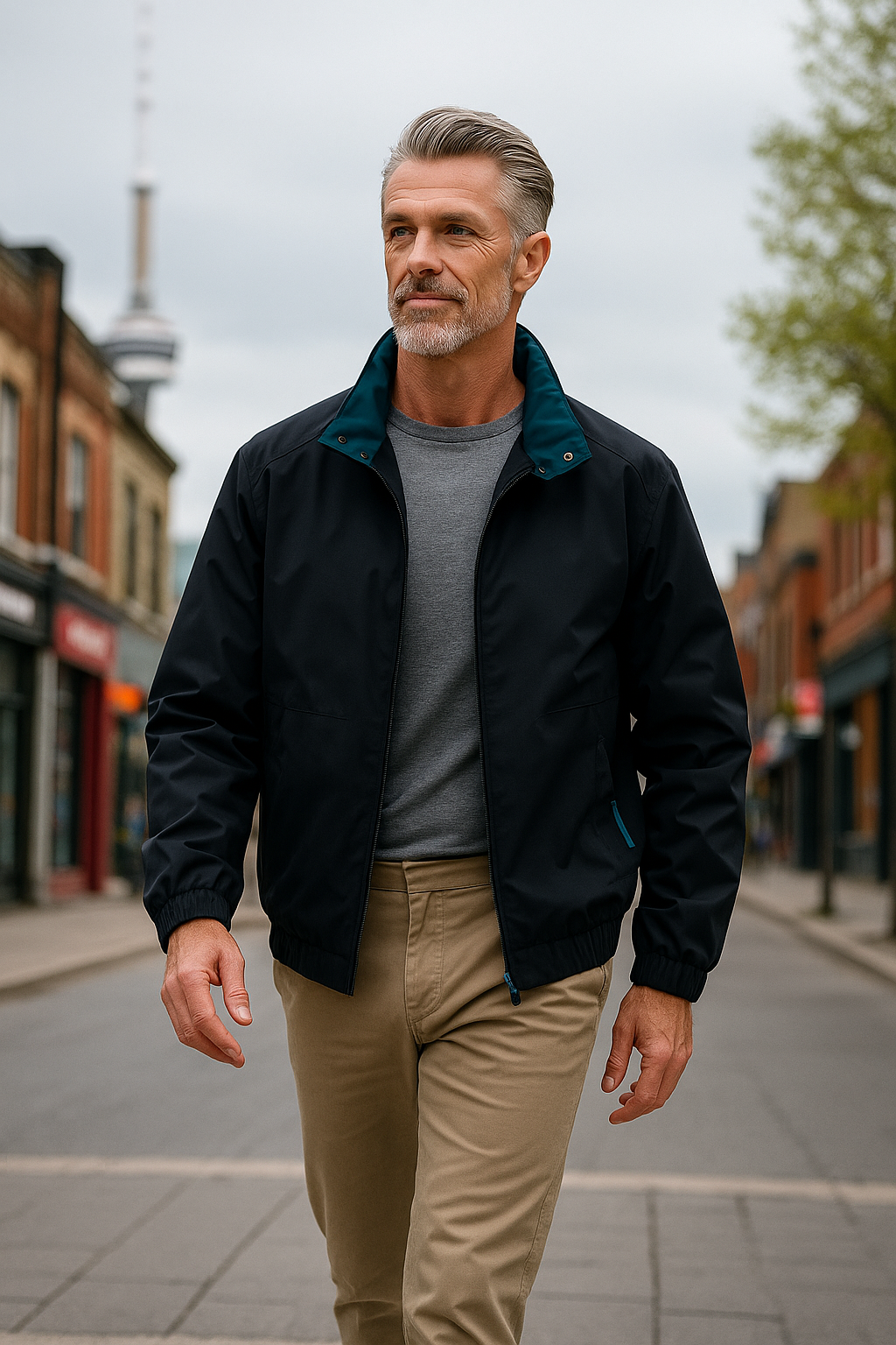 James - Casual Windbreaker Jacket
