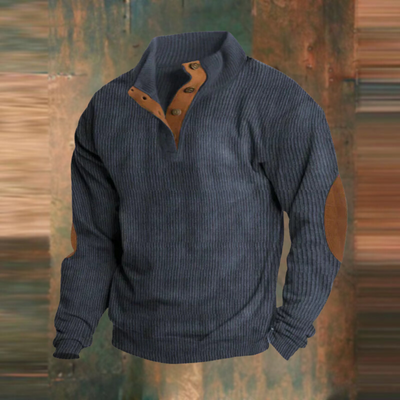 Etienne - Casual sweatshirt with a high collar and long sleeves