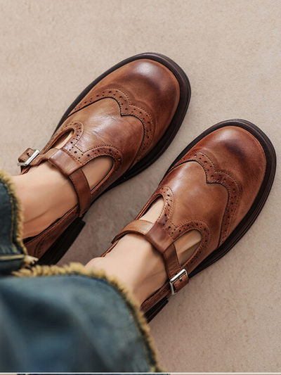 LARA VINTAGE MARY JANE FLATS