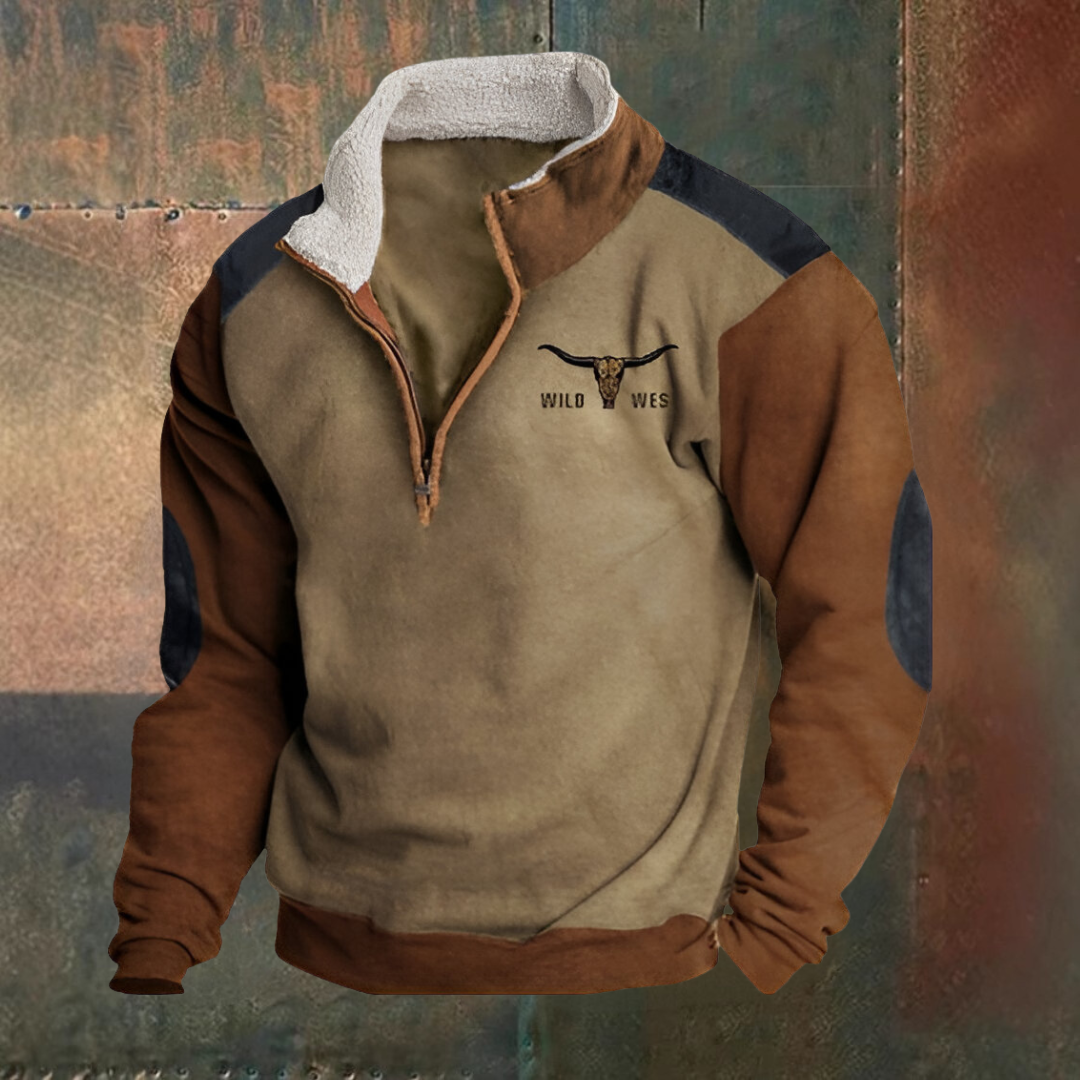 Sebastien - Comfortable Western Half-zip