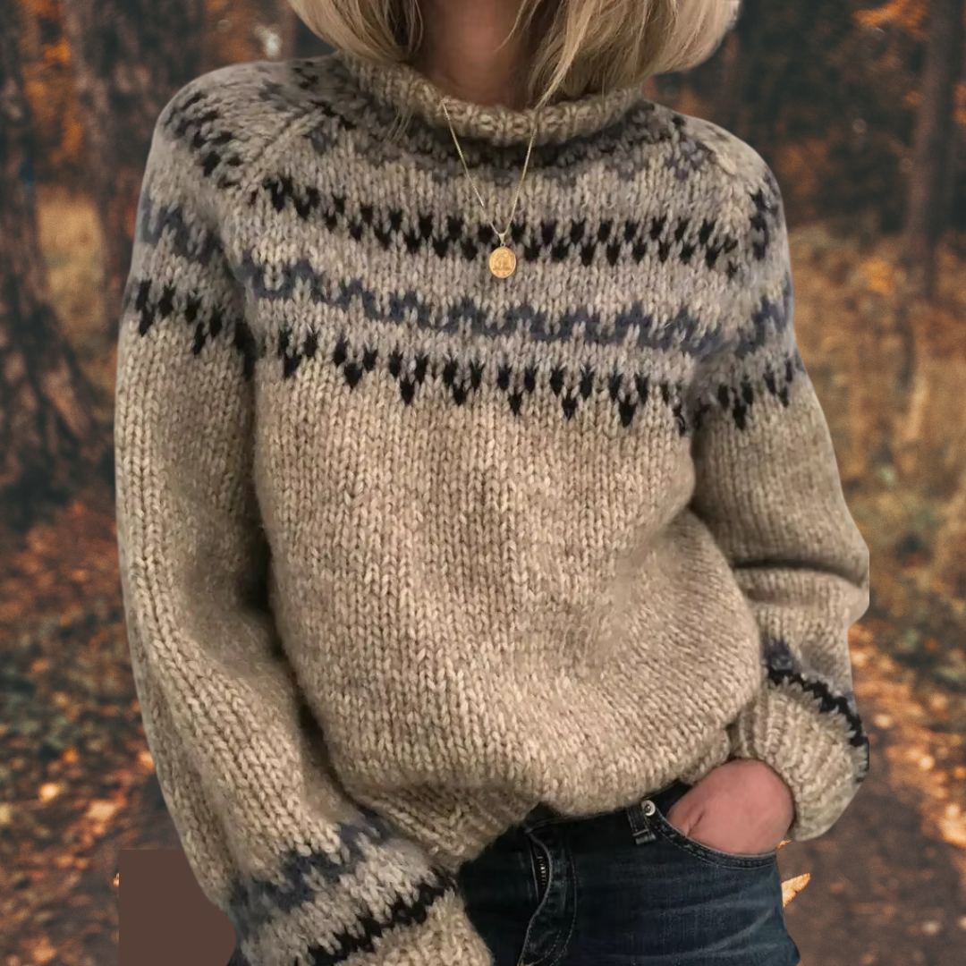 Astrid - Women's Nordic Knit Sweater