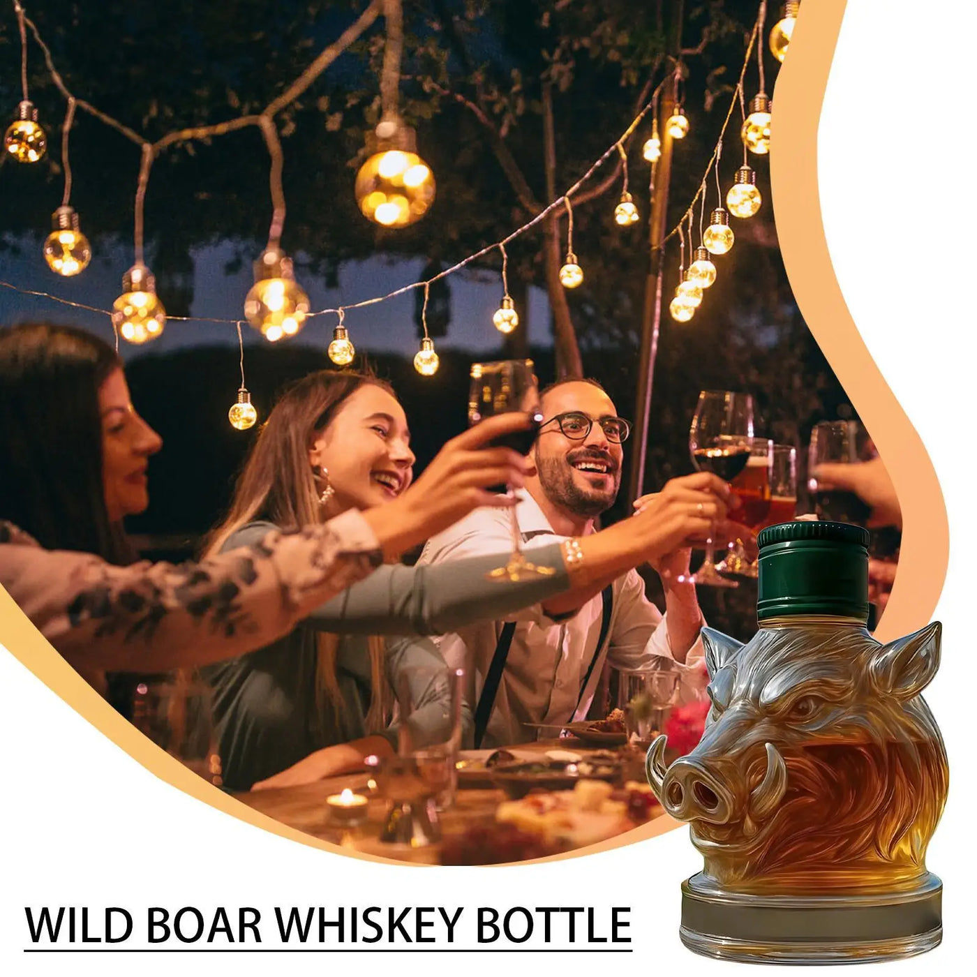 Creative Glass Whiskey Bottle