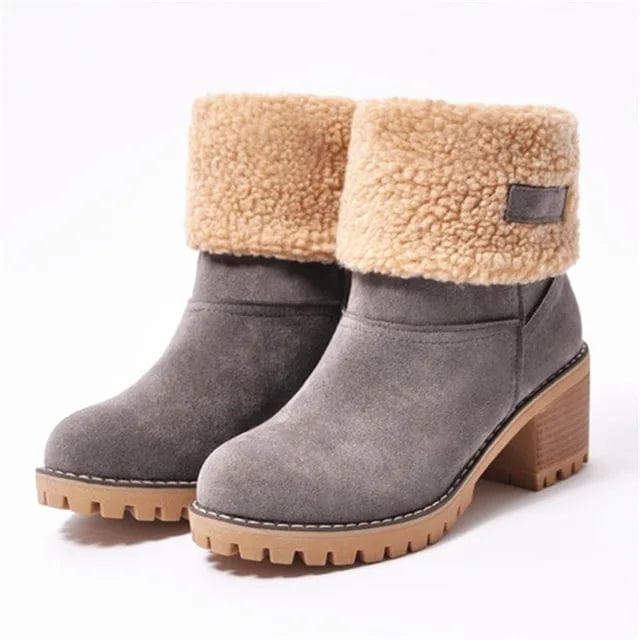 Paige - Mid-Calf Wool Boots