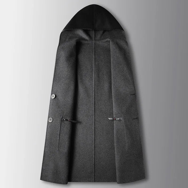 Gary - Hooded Woolen Coat