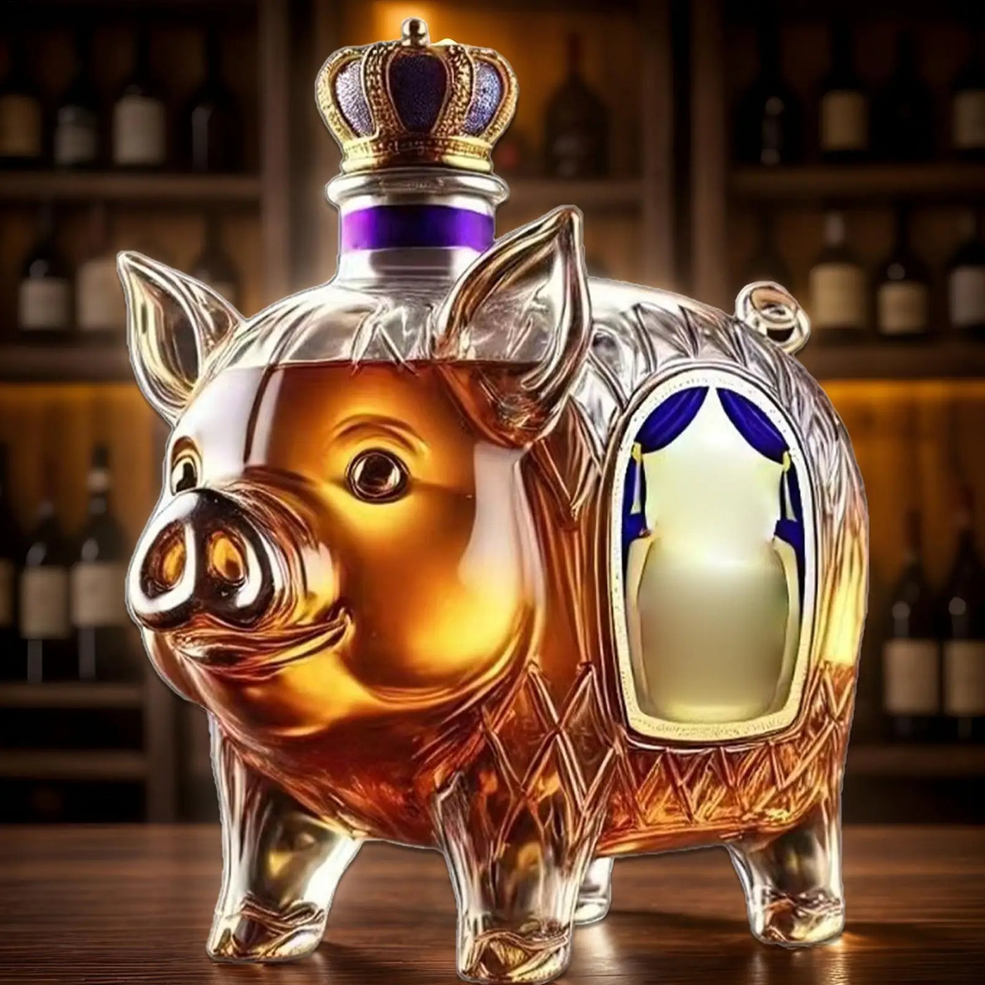 Unique Animal Whiskey Bottle