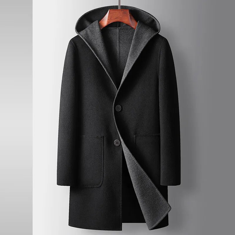 Gary - Hooded Woolen Coat