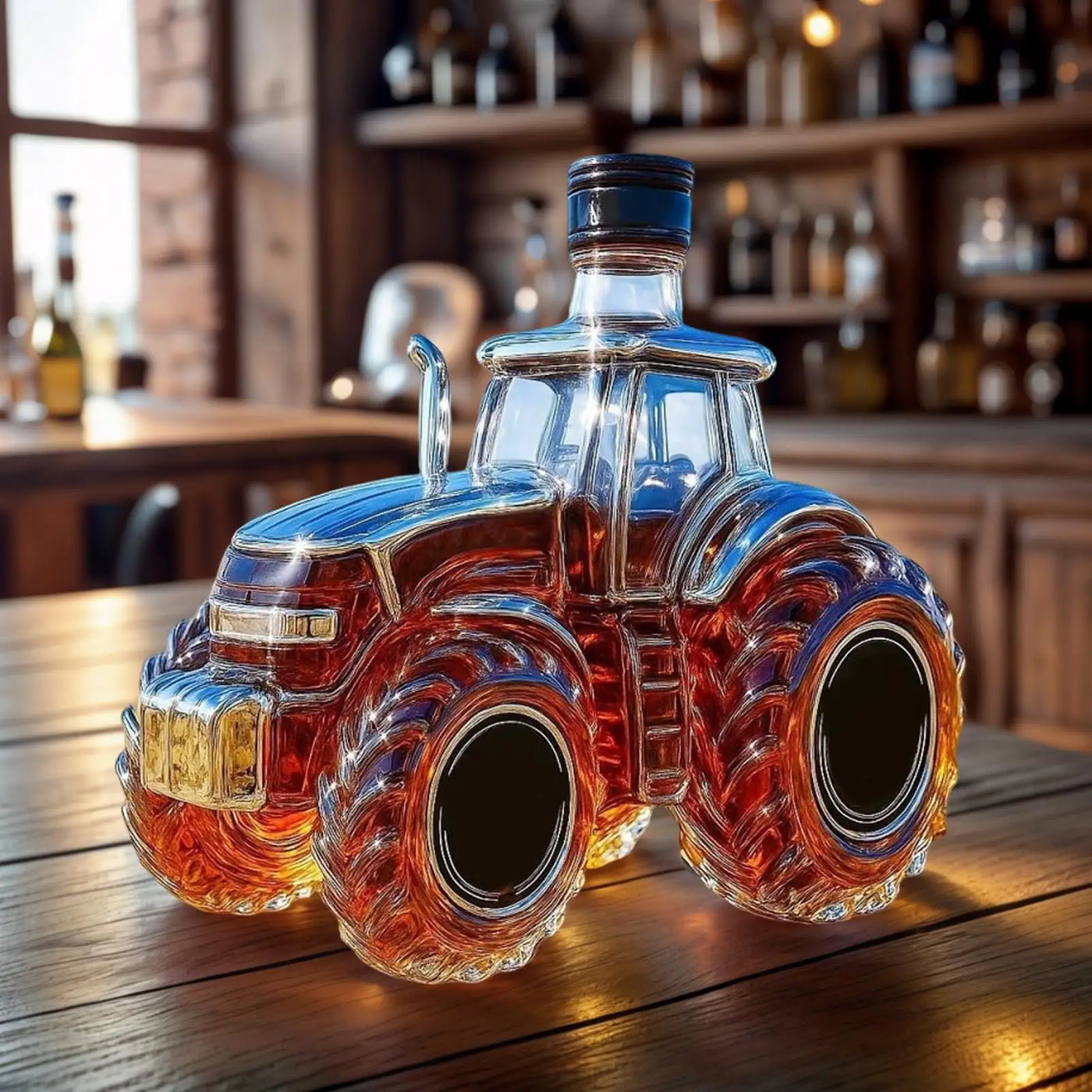 Tractor Shape Whiskey Bottle