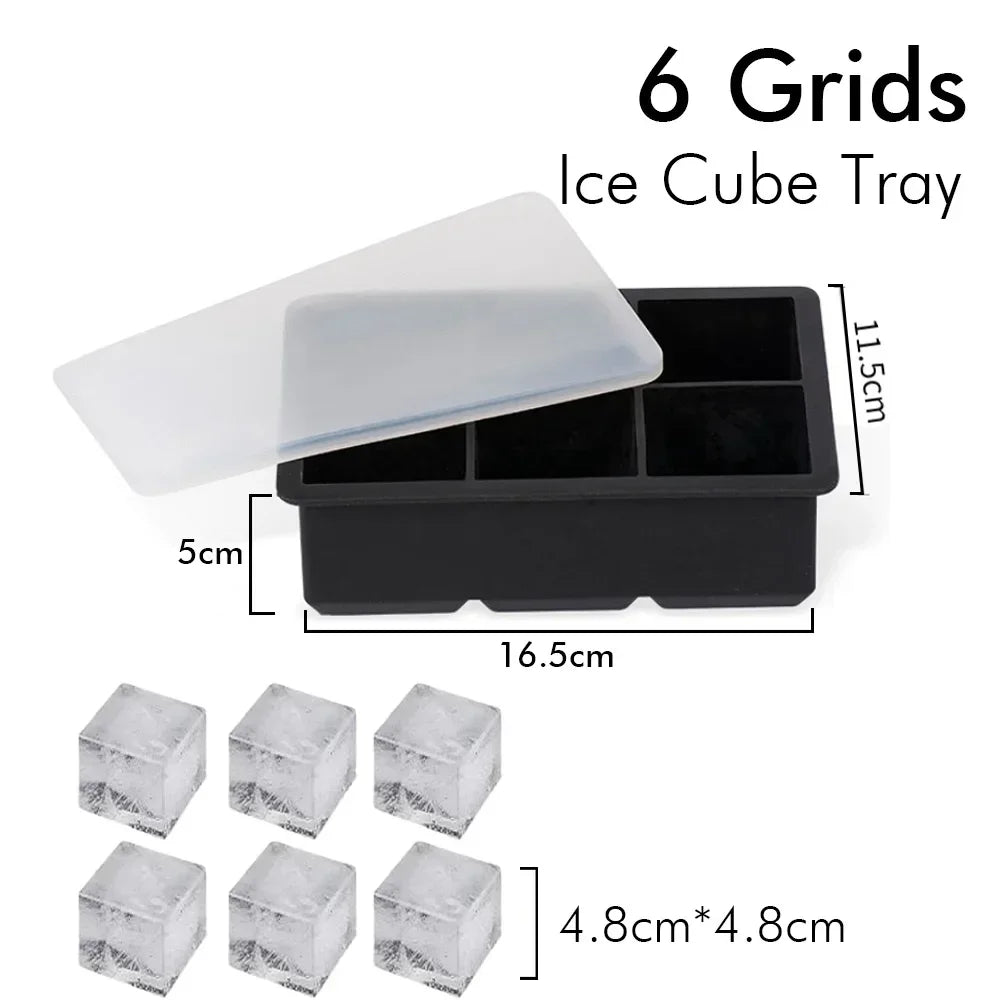 Silicone Ice Cube and Ice Ball Tray