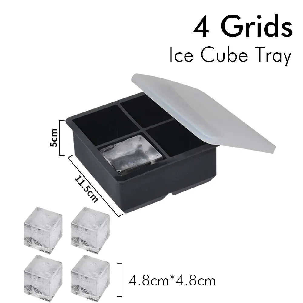 Silicone Ice Cube and Ice Ball Tray