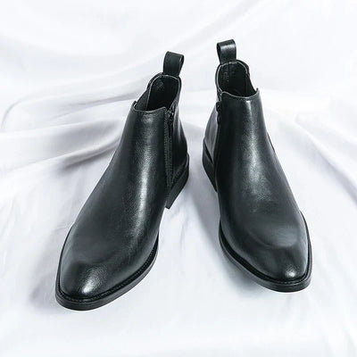 Cooper - Leather Chelsea Boots with Zipper