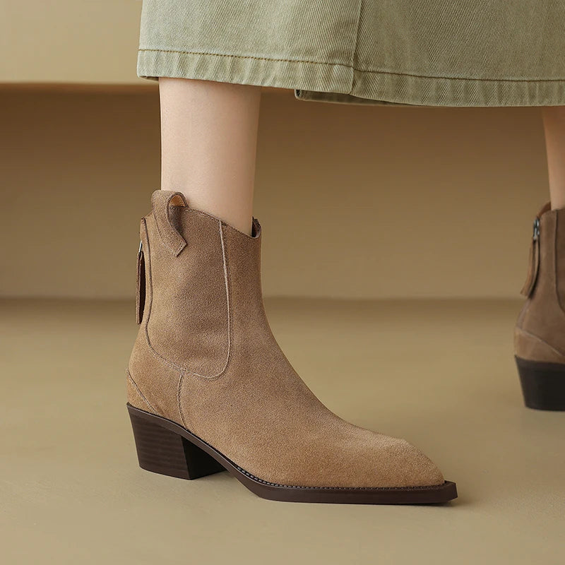 Penny - Classic Cow Suede Boots