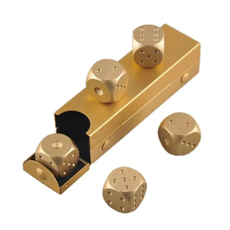 5pcs Aluminum Alloy Ice Cubes Dices Set