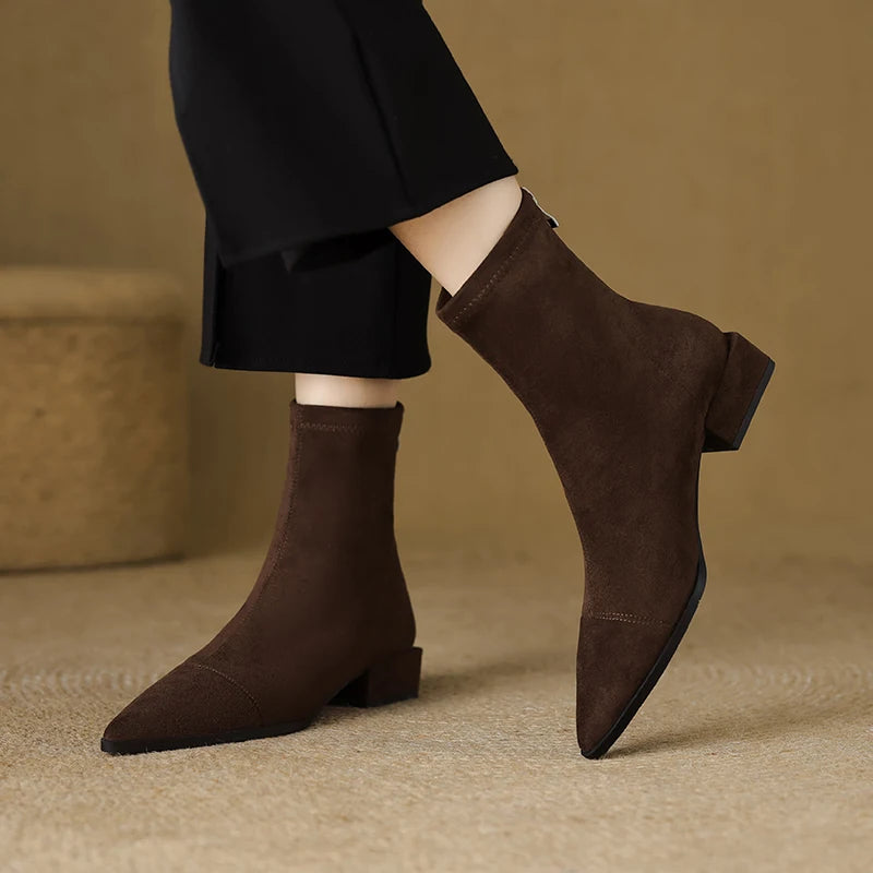 Vilma - Vintage Suede Ankle Boots
