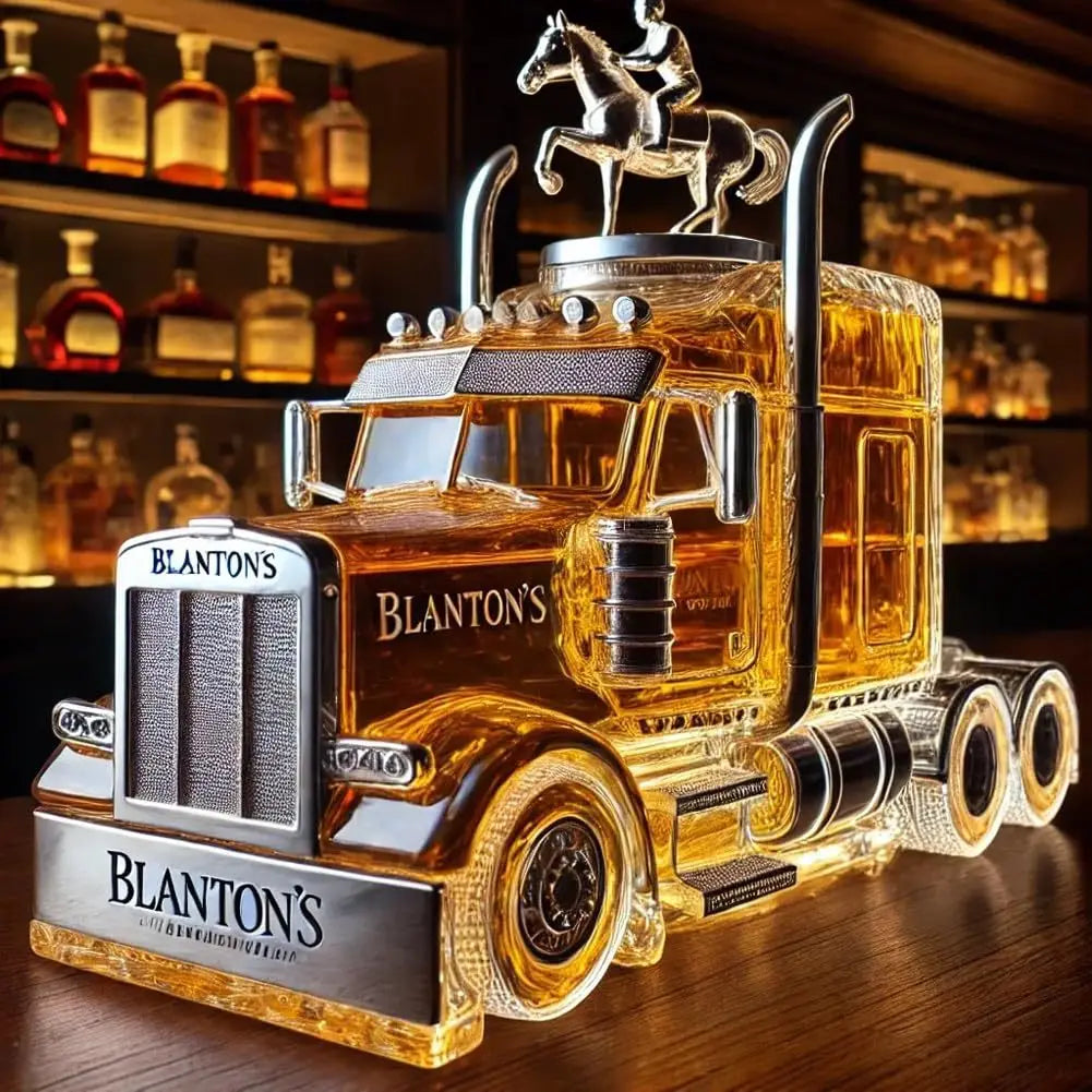 Vintage Half Truck Whiskey Bottle