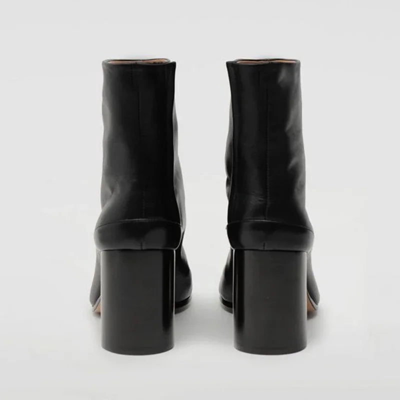 Kendall - Luxury Leather Split Toe Boots