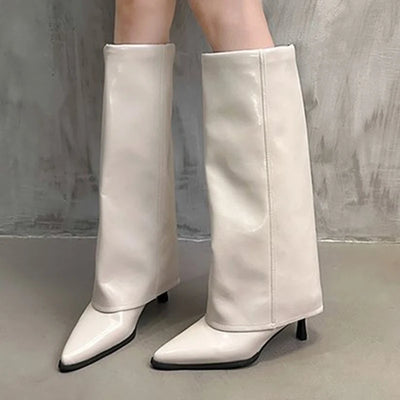 Zoe - Chunk Leather High Boots