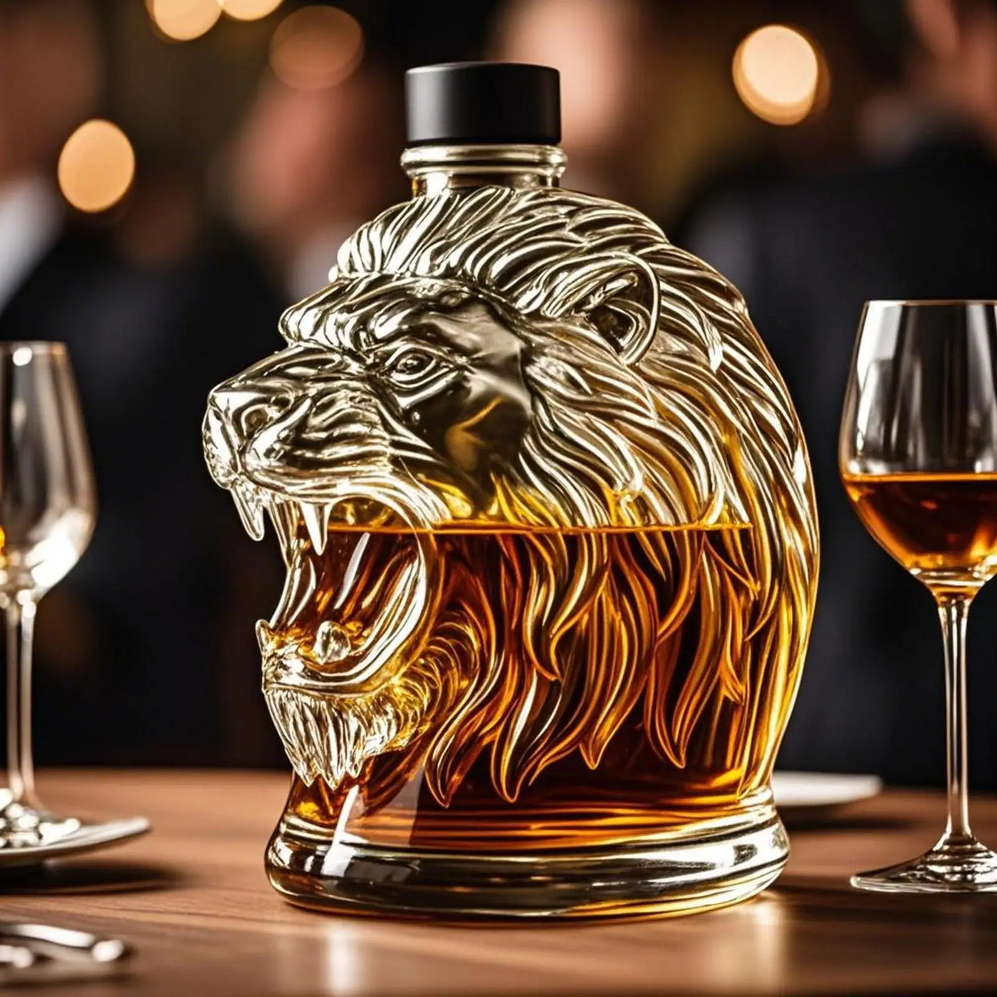 Lion Whiskey Bottle