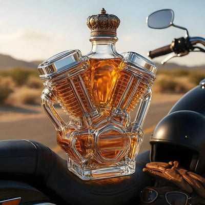 Motorcycle Engine Shape Whiskey Bottle