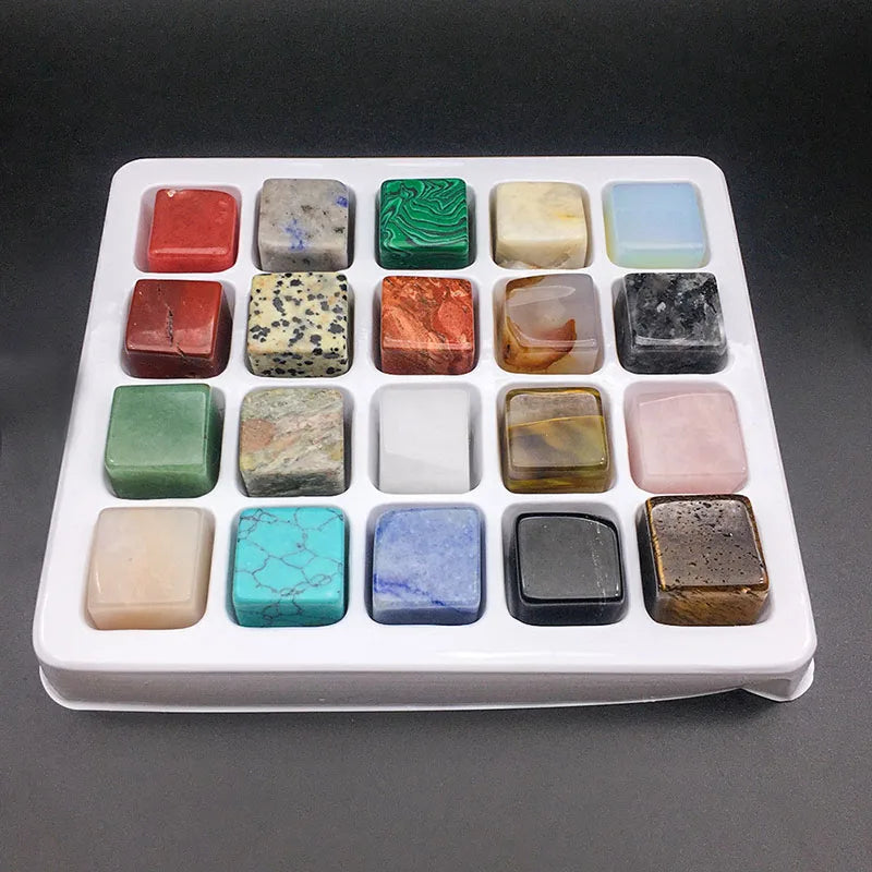 20Pcs Semi-precious Ice Whiskey Stone