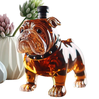 Bulldog Whiskey Collectible Liquor Bottle