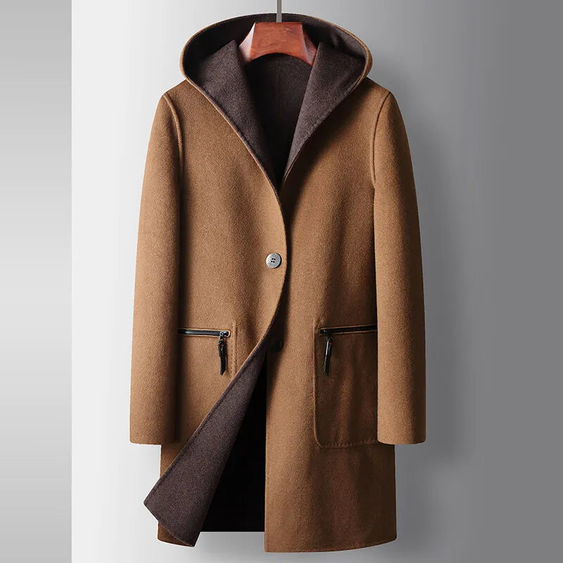 Gary - Hooded Woolen Coat