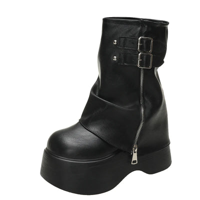 Liane - Soft Leather Ankle Mid Calf Boots