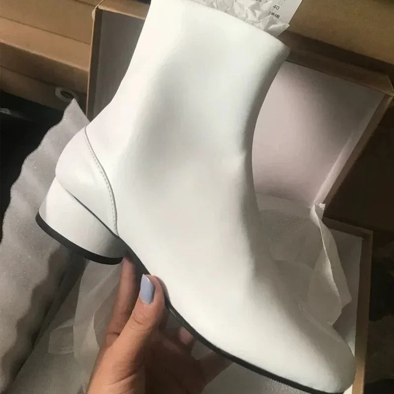 Kendall - Luxury Leather Split Toe Boots