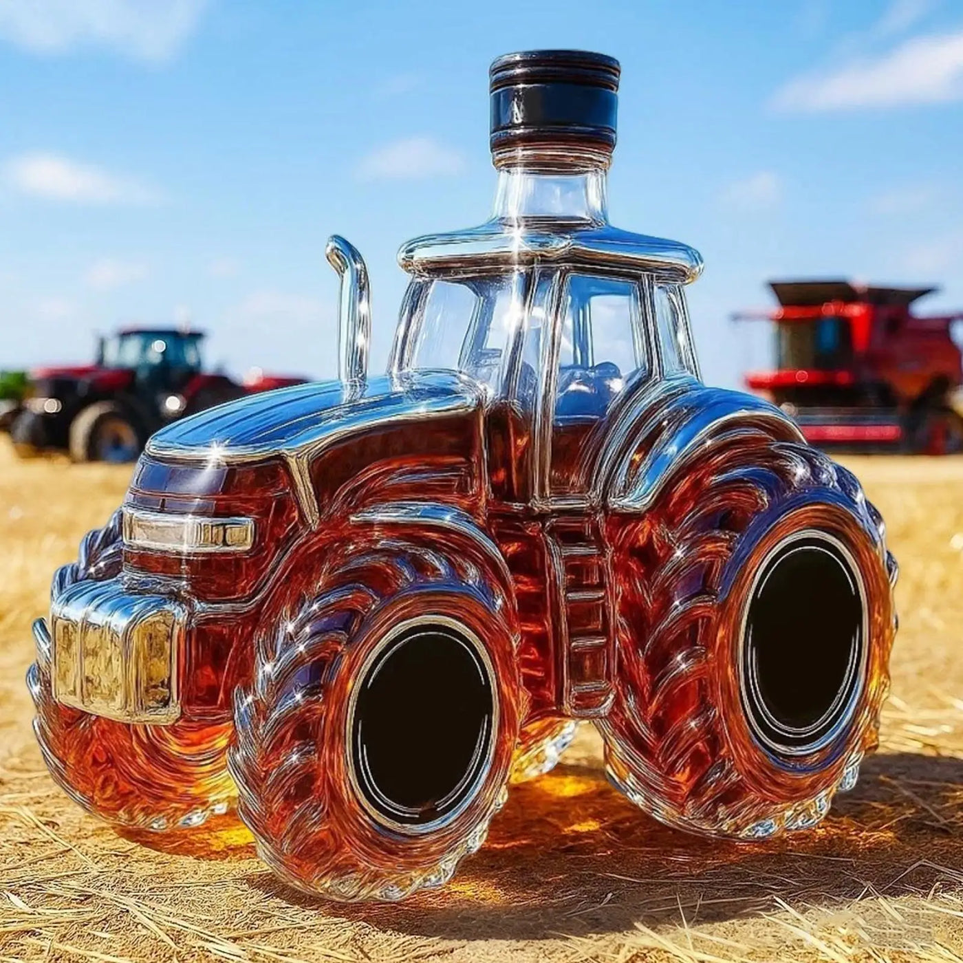 Tractor Shape Whiskey Bottle