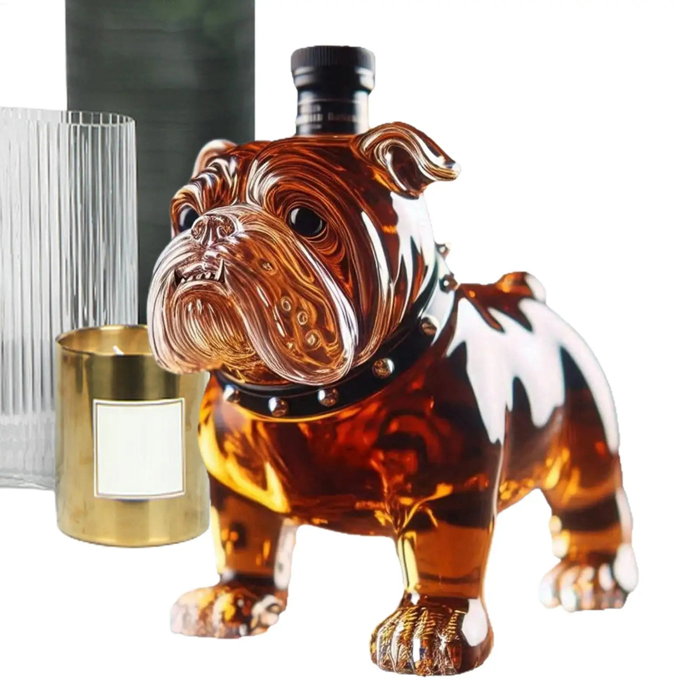 Bulldog Whiskey Collectible Liquor Bottle