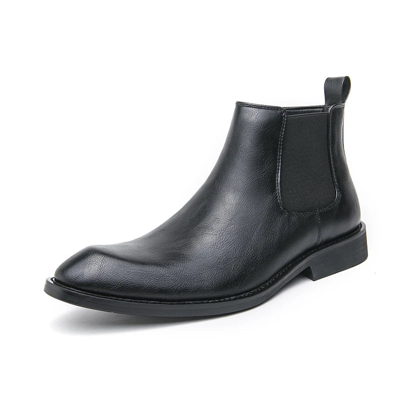 Cooper - Leather Chelsea Boots with Zipper