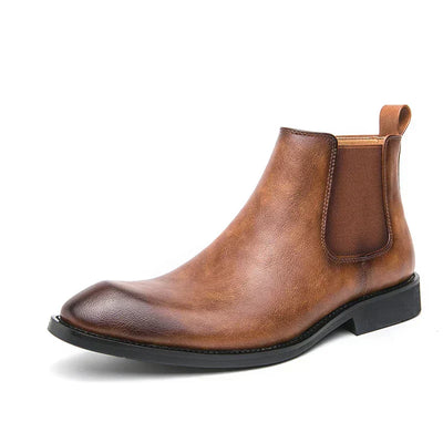 Cooper - Leather Chelsea Boots with Zipper