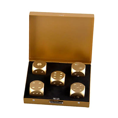 5pcs Aluminum Alloy Ice Cubes Dices Set
