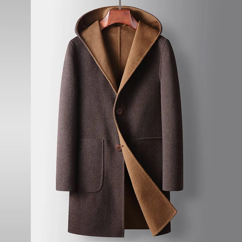 Gary - Hooded Woolen Coat