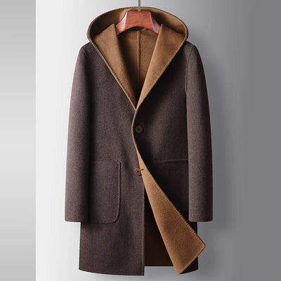 Gary - Hooded Woolen Coat