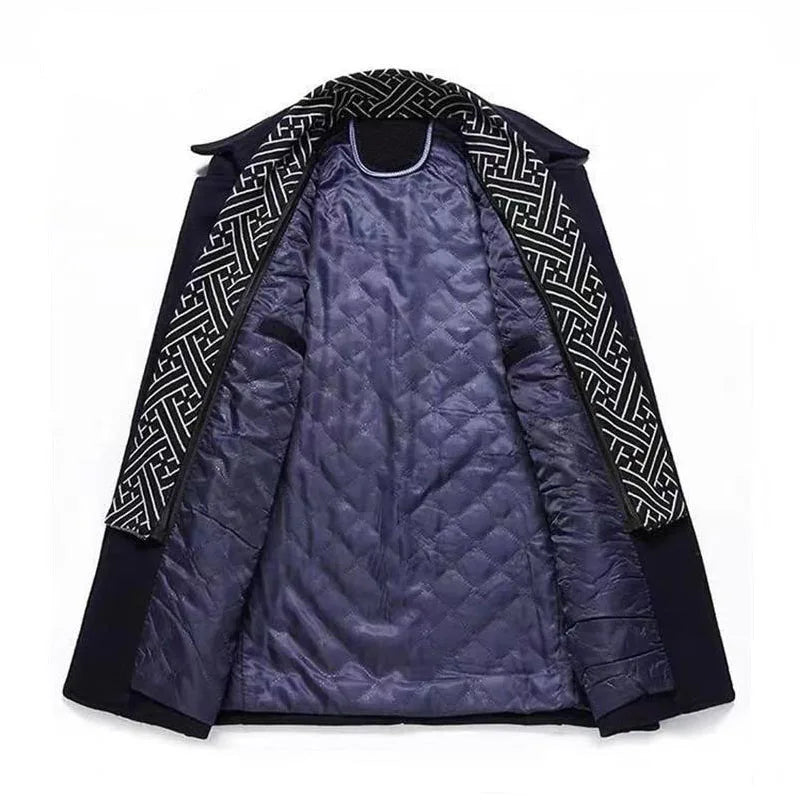 Tom - Quilted Thick Warm Wool Coat