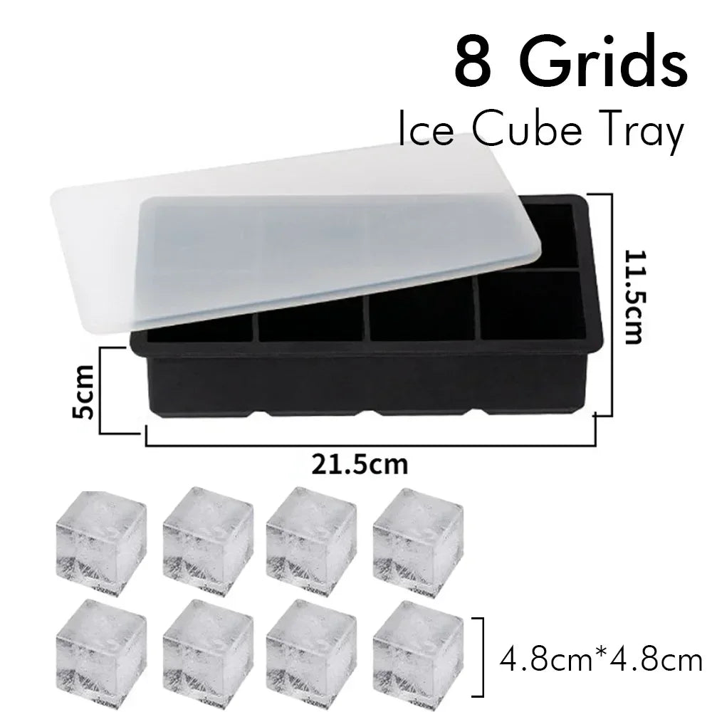 Silicone Ice Cube and Ice Ball Tray