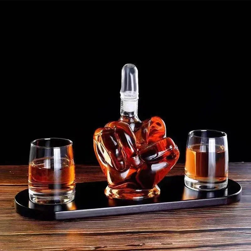 New 1000ml Finger Shape Whiskey Bottle